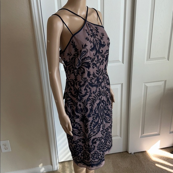 BCBGMaxAzria Dresses & Skirts - New with tag on BCBGMaxAzria Lilac Mauve Patterned Dress.